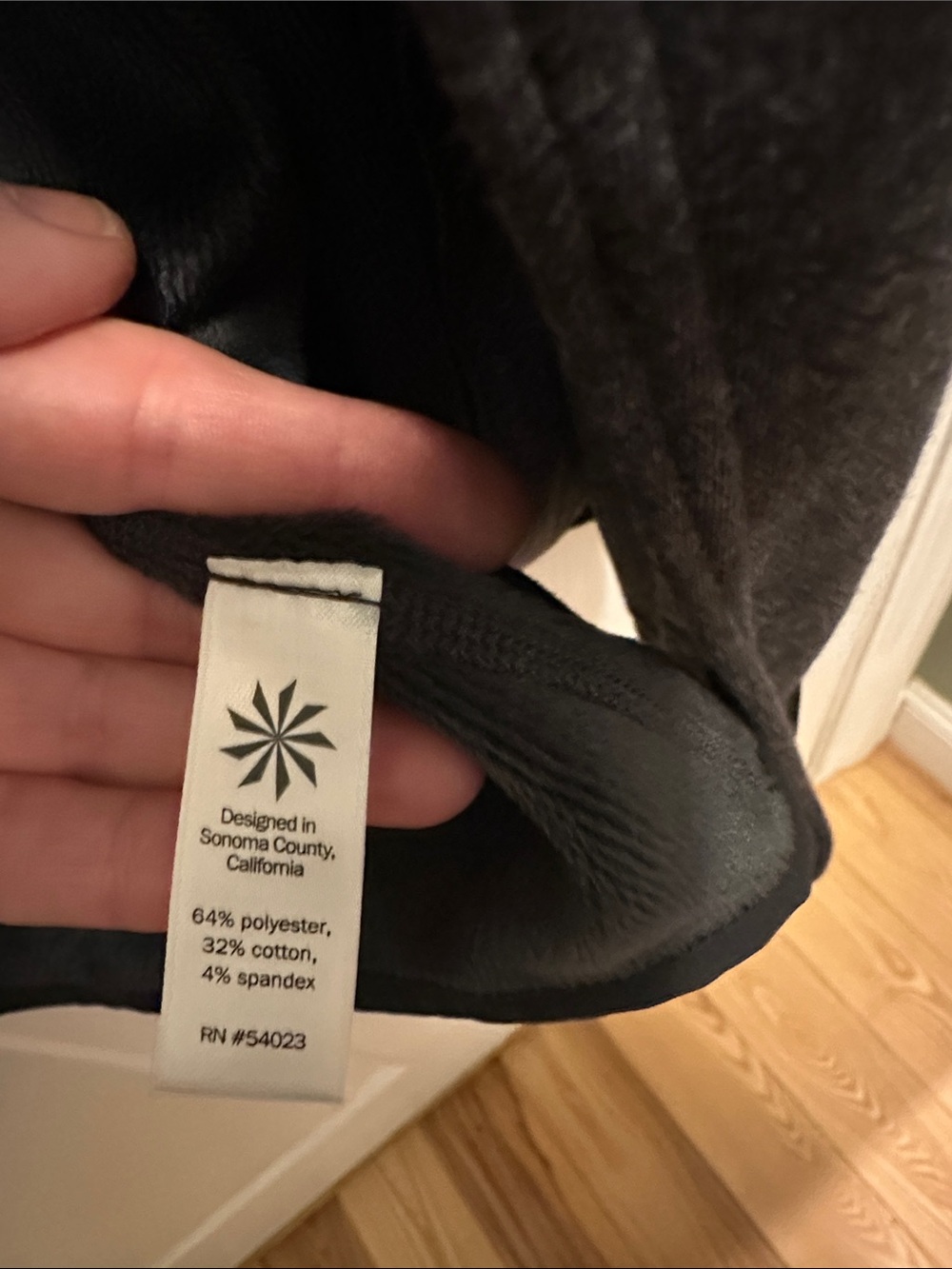 Athleta Charcoal Gray Asymmetrical Zip Hooded Utility Jacket - Picture 6 of 7